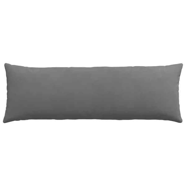 Soffkuddar - EXKLUSIV HEM - 120 x 40 cm (set om 2) - Mörkgrå - Rektangulär - Dragkedja på överdrag Mörkgrå