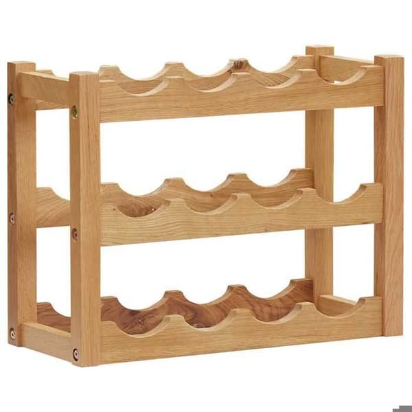 Maison Exclusive - Vinlåda 12 flaskor 47x21x36 cm Ekträ