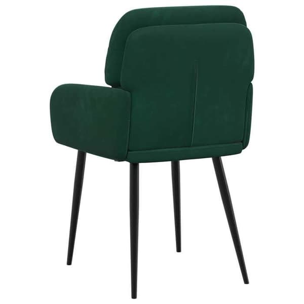 Maison Exclusive - Matstolar 6 st Mörkgrön Sammet