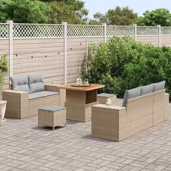 Maison Exclusive - 8-delars trädgårdsoff-set 8-sits Ej specificerat