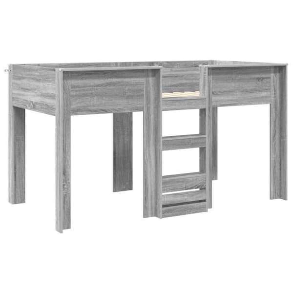 Maison Exclusive - Bunk säng för barn Grå Sonoma 100 x 200 cm