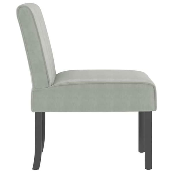 Maison Exclusive - Grå velour stol uden armlæn