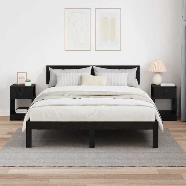 Maison Exclusive - Sidebord 2 stk Sort eg 30,5 x 30 x 45 cm
