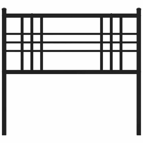 Maison Exclusive - Erstatnings hovedgærde metal sort 100 cm