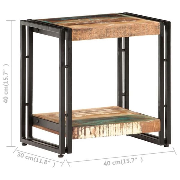 Maison Exclusive - Sidobord 40x30x40 cm Massivt återvunnet trä