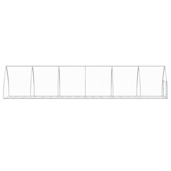 Maison Exclusive - Silverfärgad klapp 105x600x120 cm galvaniserat stål