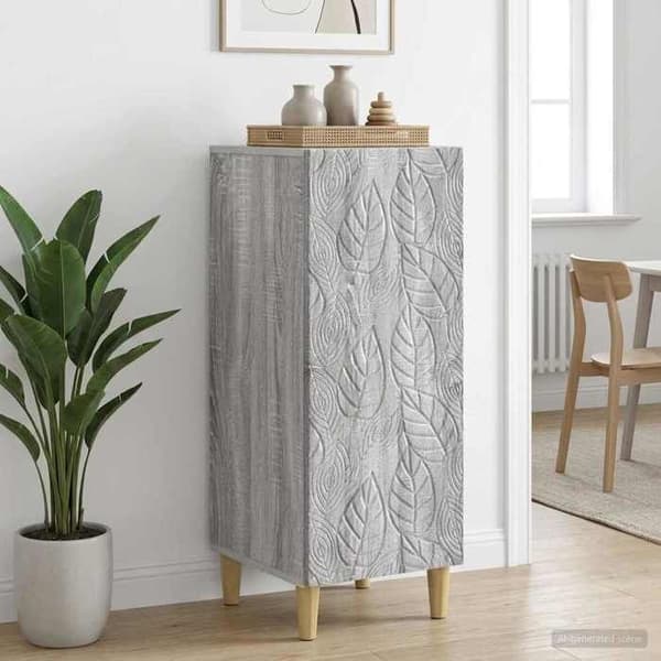 Maison Exclusive - Buffé Sonoma grå 33 x 34,5 x 90 cm Ingenjörsträ