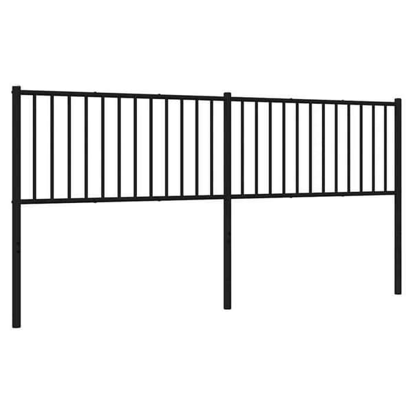 Maison Exclusive - Erstatnings hovedgærde i sort metal 200 cm