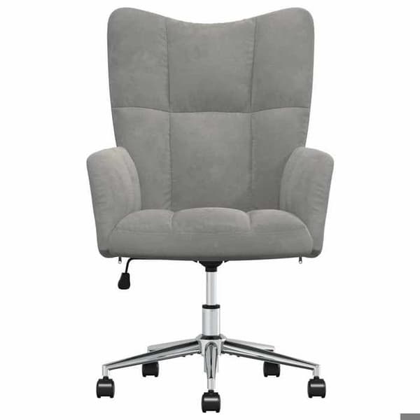 Maison Exclusive - Ljusgrå Velour Relaxstol