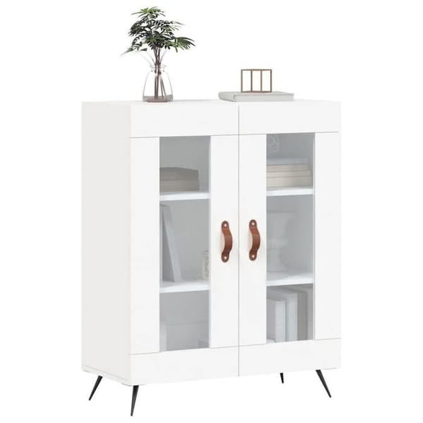 Maison Exclusive - Vit buffé 69,5x34x90 cm ingenjörsträ