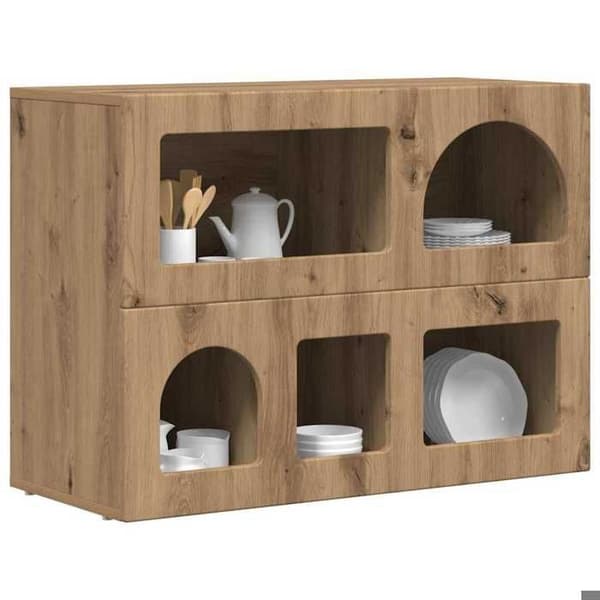 Buffet - EKSKLUSIVT HUS - ELST - Eg (ingeniørtræ) - 80,5 x 35 x 59 cm - Moderne