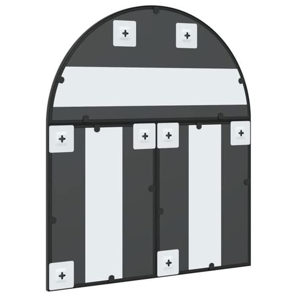 Maison Exclusive - Sort vægspejl 60x70 cm jernbue Svart