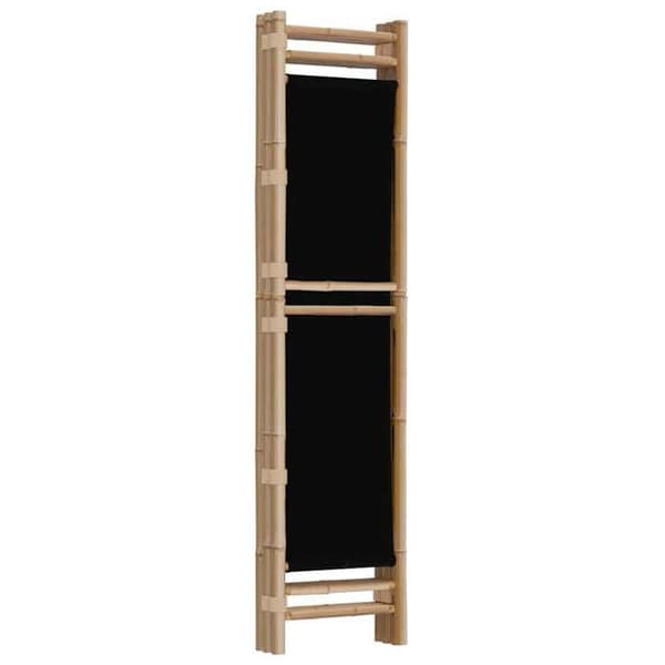 Maison Exclusive - Fällbar avskiljare 3 paneler 120 cm Bambus och Tyg
