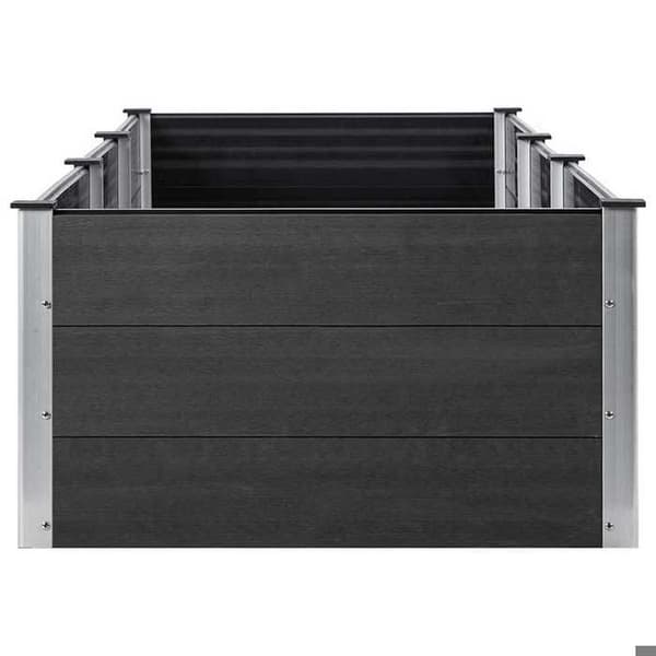 Maison Exclusive - Nostettu puutarhavuode Harmaa 300x100x54 cm WPC
