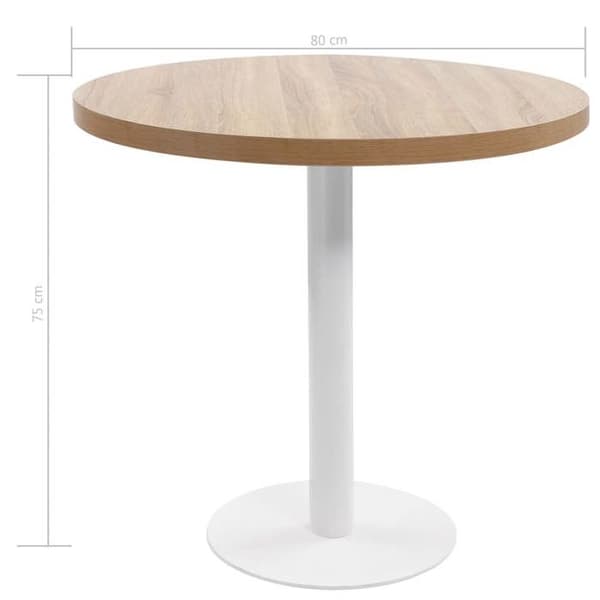 Maison Exclusive - Lys brun bistrobord 80 cm MDF