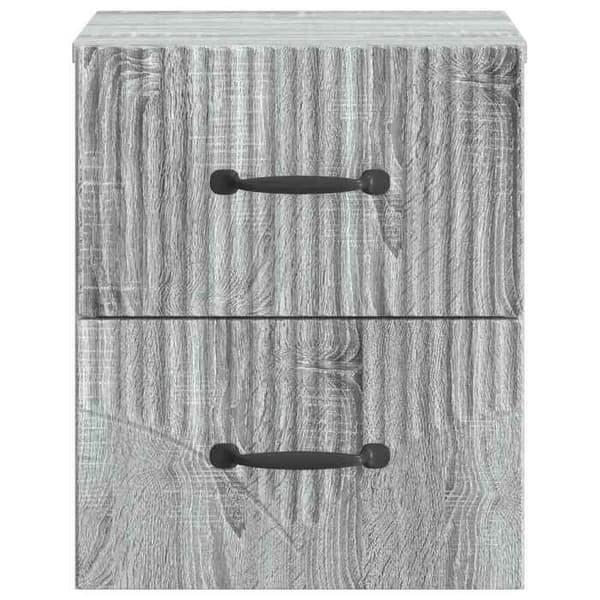 Maison Exclusive - Sonoma harmaa seinähyllyyöpyöre 34,5 x 33 x 40 cm