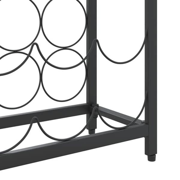 Maison Exclusive - Flaskställ för 57 flaskor svart 34x18x200cm smidesjärn