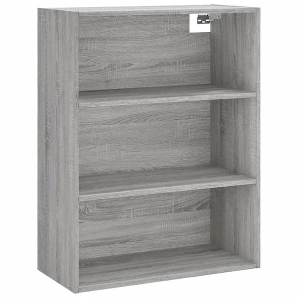 Maison Exclusive - Buffé hög Sonoma grå 69,5x34x180 cm Ingenjörsträ