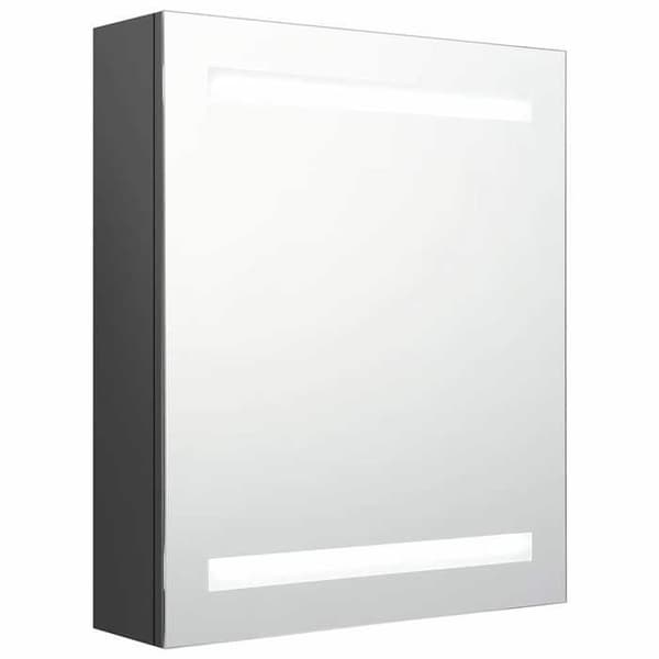 Maison Exclusive - LED-peilikaappi harmaa 50x14x60 cm