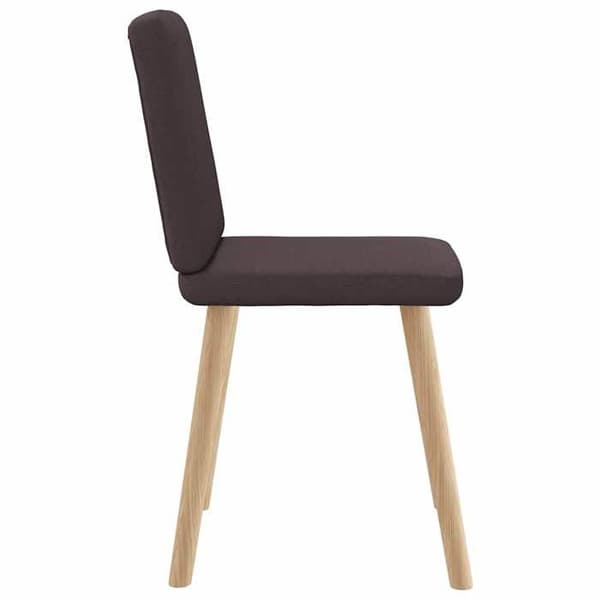 Maison Exclusive - Matstolar set om 4 mörkbrun tyg