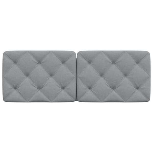 Maison Exclusive - Pude til sengegavl lys grå 140 cm stof