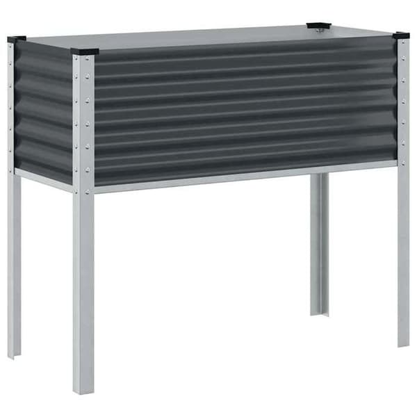 Maison Exclusive - Trädgårdsplanterare Anthracite 100x45x90 cm Stål