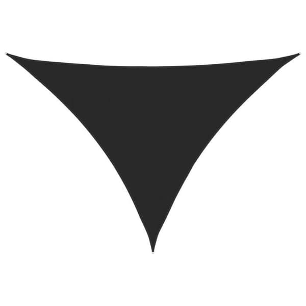 Parasolforklæde - Triangulær - Oxford PU-stof - 3 x 3 x 4,24 m - Sort Svart