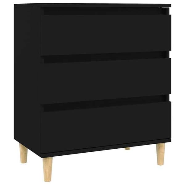 Maison Exclusive - Buffé Svart 60x35x70 cm Ingenjörsträ
