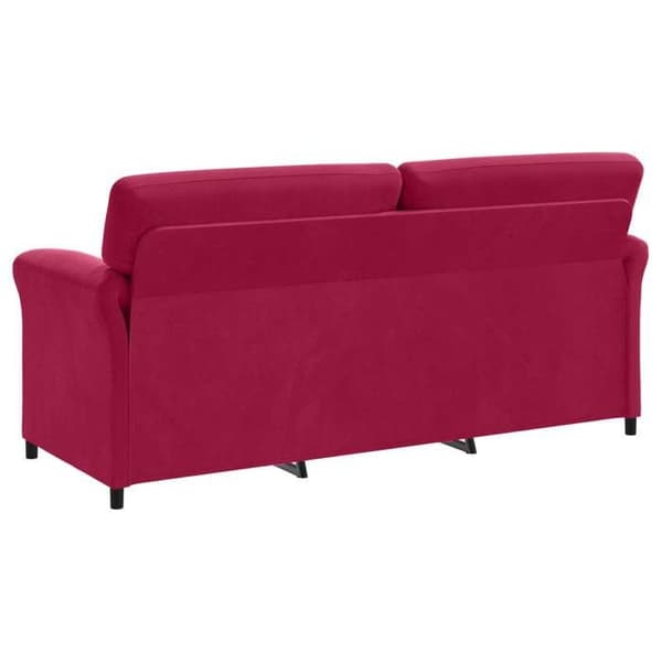Maison Exclusive - Soffgrupp 2 delar Bordeaux Sammet Bordeaux