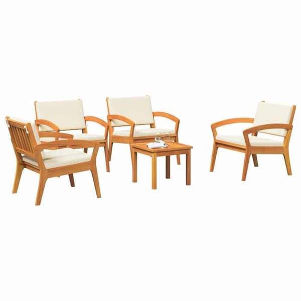Maison Exclusive - Bistro sæt 5 pc Brun Polyester