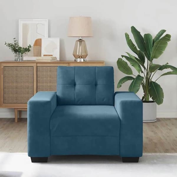 Maison Exclusive - Blå sofa stol 100x78x80 cm velour