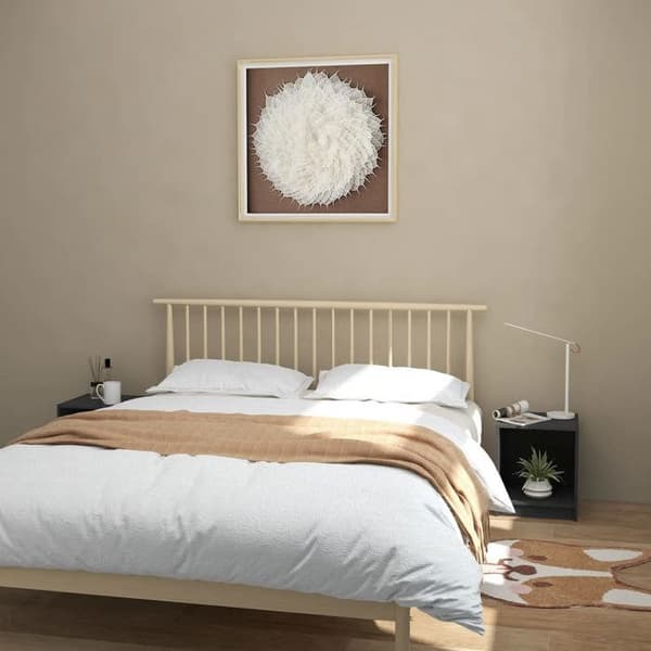 Maison Exclusive - Yöpöydät 2 kpl Harmaa 35,5x33,5x41,5cm Massiivipuu grå