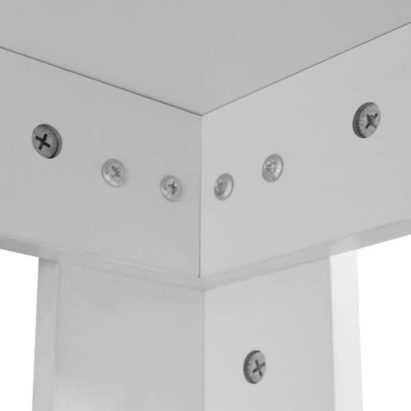 Maison Exclusive - Matbord 140x80x75 cm vit Vit