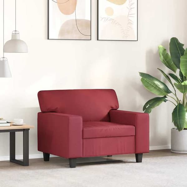 Maison Exclusive - Rød bordeaux Stol 60 cm Simililæder