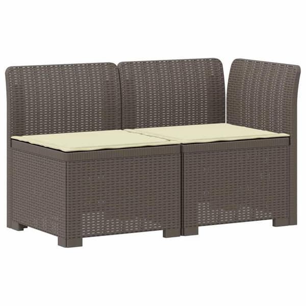 Havemøbel - EKSKLUSIVT HUS - 2-personers sofa - Rattan look - Polypropylen - UV-resistent