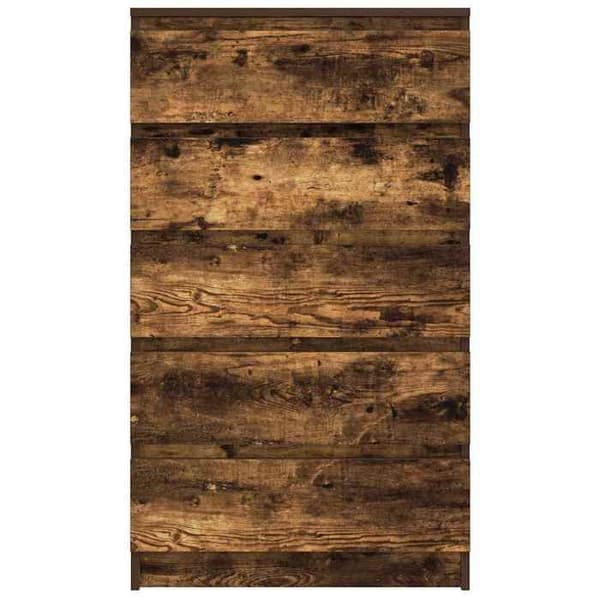 Maison Exclusive - Kommode Røget eg 60x36x103 cm Ingeniørtræ