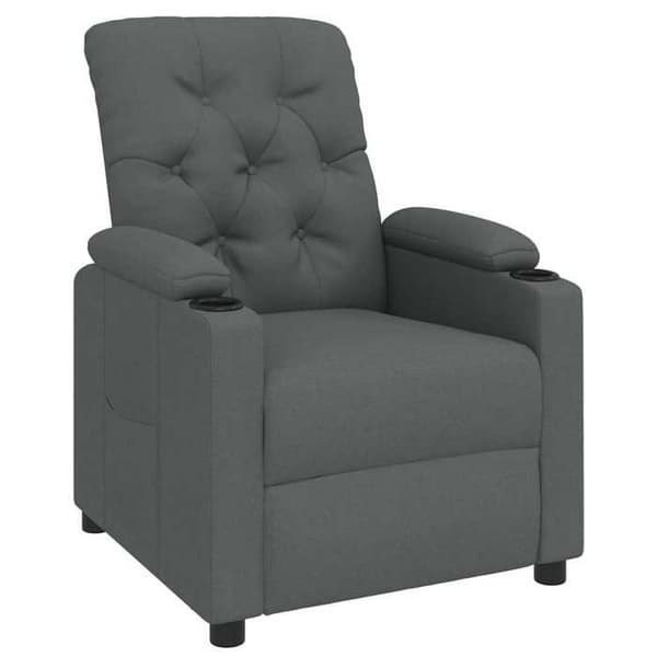 Maison Exclusive - Grått tyg reclinerfåtölj