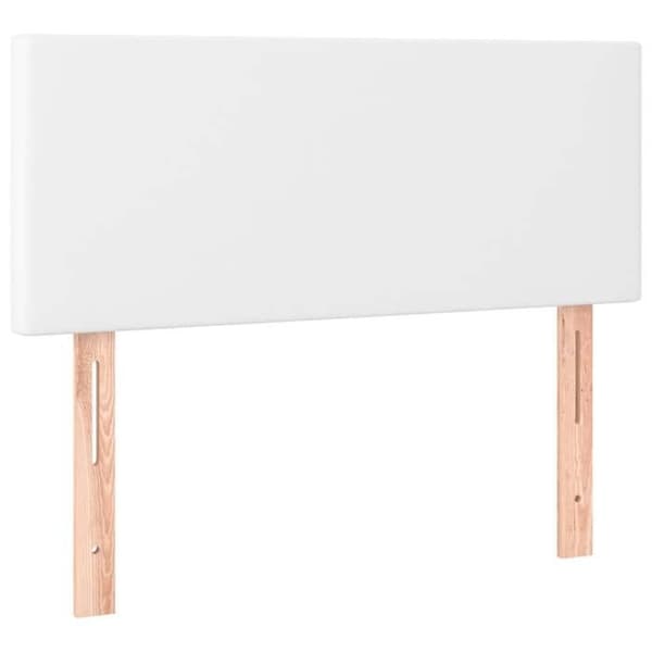Seng med madras - Eksklusivt Hus - 100x200cm - Holdbart kunstlæder - Justerbart hovedgærde