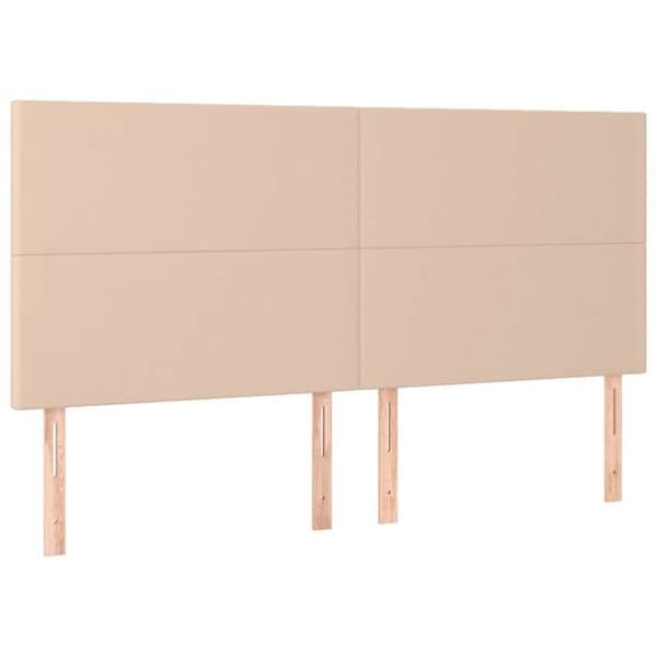 Maison Exclusive - LED Hovedgærde Cappuccino 180x5x118/128 cm Simililæder