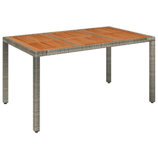 Maison Exclusive - 7-osainen harmaa rottinkinen puutarhakalustesarja ja tyynyt