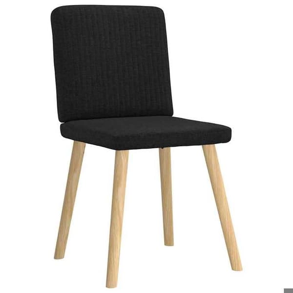 Maison Exclusive - Matstolar set om 4 svart tyg