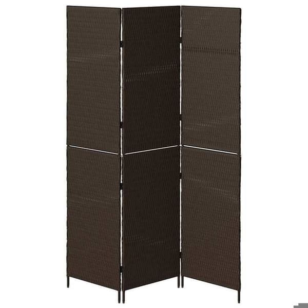 Maison Exclusive - Paravent Brun 146 x 180 cm. polyrotin brun