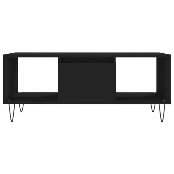 Maison Exclusive - Sort sofabord 90x50x36,5 cm Ingeniørtræ Svart