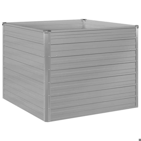 Maison Exclusive - Jardinière 100x100x77 cm Galvaniseret stål Grå
