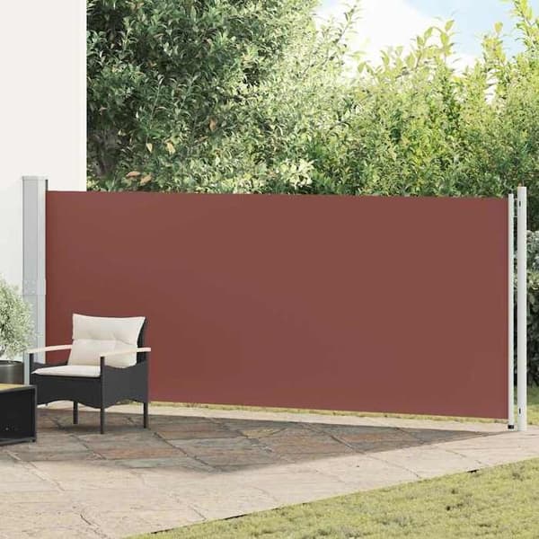 Maison Exclusive - Retractable side awning for patio 614x160 cm brun