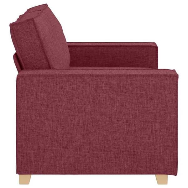 Maison Exclusive - Sofa 2 pladser Rød vin 160x78x84 cm Stof