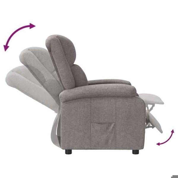 Maison Exclusive - Taupe Kankainen Nojatuoli