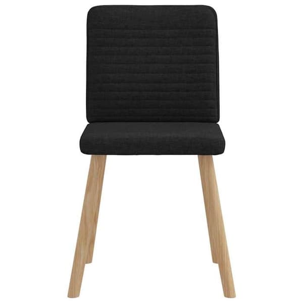 Maison Exclusive - Matstolar set om 6 svart tyg