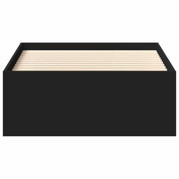 Sengestel - EKSKLUSIV HUS - 90x200 cm - Sort - 6 rum - Lamelseng Svart