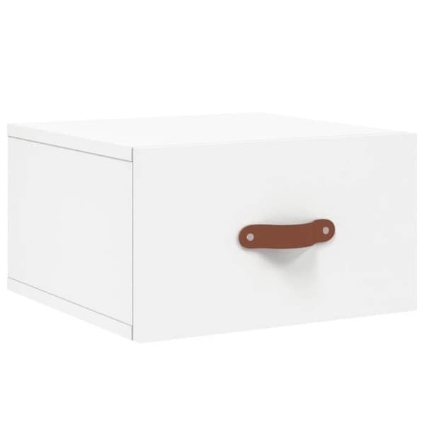 Maison Exclusive - Väggmonterad sängbord vit 35x35x20 cm Vit